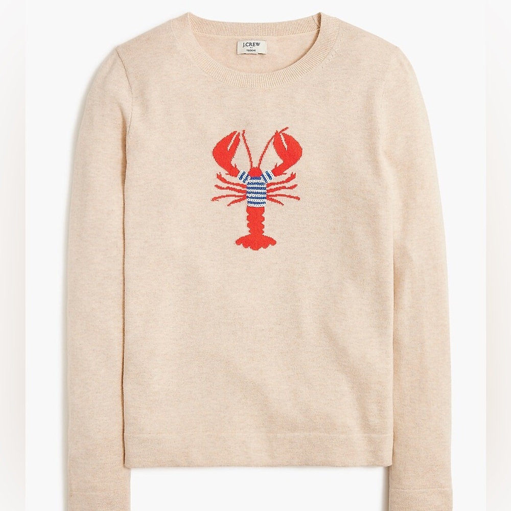 J. Crew Lobster Teddie Sweater